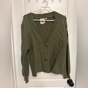 Cotton & Rye Cable Knit Cardigan